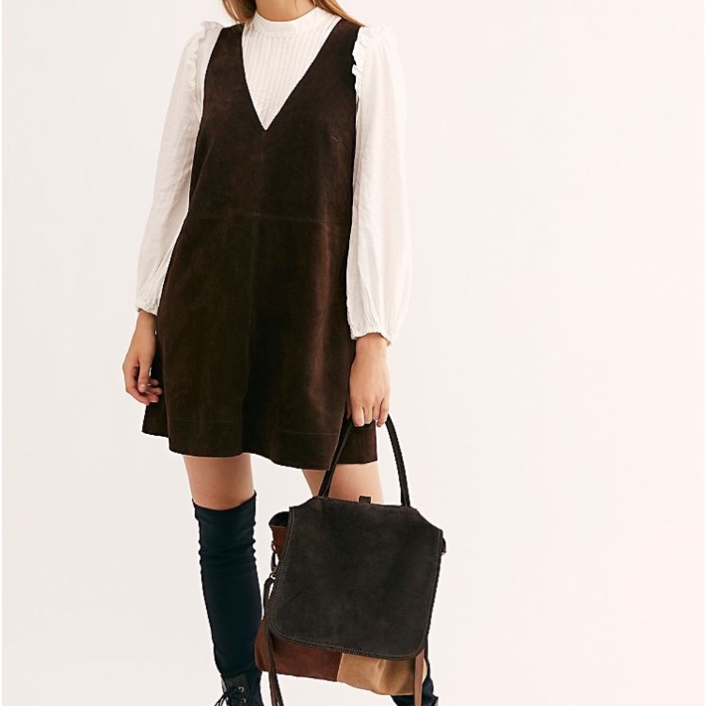 Free People Retro Love Suede dress